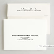 "New Mr. and Mrs." - Holiday Cards in Ebony by Andrea Cernin - FREE Recipient Addressing
