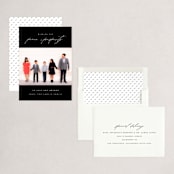 "Peace And Prosperity" - Holiday Cards in Onyx by Up Up Creative - Assembled