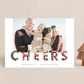 "Chunk Cheers" - Holiday Cards in Fruitcake by Pixel and Hank - Front