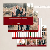 "Chunk Cheers" - Holiday Cards in Fruitcake by Pixel and Hank - Back of Card Options