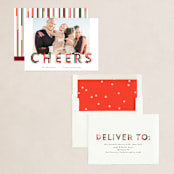 "Chunk Cheers" - Holiday Cards in Fruitcake by Pixel and Hank - Assembled