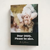 "Pretty Please" - Holiday Cards in Onyx by Robert and Stella - Folded Card
