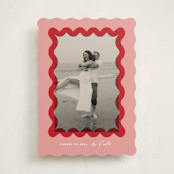"Squiggle overlay" - Holiday Cards in Stocking by Creo Study - Front