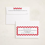 "Squiggle overlay" - Holiday Cards in Stocking by Creo Study - FREE Recipient Addressing
