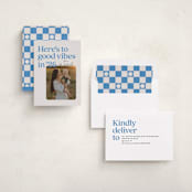 "Good vibes in 25" - Holiday Cards in Bluebell by Jackie Crawford - Assembled