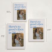 "Good vibes in 25" - Holiday Cards in Bluebell by Jackie Crawford - Formats Available