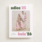 "adios" - Holiday Cards in Rosa by Megan Davis - Front