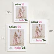 "adios" - Holiday Cards in Rosa by Megan Davis - Formats Available