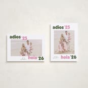 "adios" - Holiday Cards in Rosa by Megan Davis - Photo Orientation Options