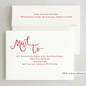 "Meringue" - Holiday Cards in Candied Grapefruit by Megan Davis - FREE Recipient Addressing