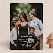 "And Hope" - Holiday Cards in Snow by Lauren Chism - Front