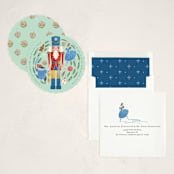 "Nutcracker Ornament" - Holiday Ornament Cards in Frost by Grae - Assembled