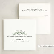 "Full Wreath" - Holiday Ornament Cards in Coal by Everett Paper Goods - FREE Recipient Addressing