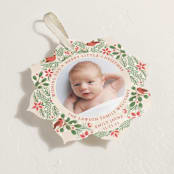 "A little more merry" - Holiday Ornament Cards in Robin by Paper Sun Studio - Detail
