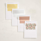 "A little more merry" - Holiday Ornament Cards in Robin by Paper Sun Studio - Envelope Liner Options