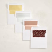 "gentle greenery" - Holiday Ornament Cards in Berry by Anastasia Makarova - Envelope Liner Options