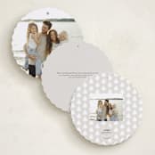 "Noelle" - Holiday Ornament Cards in Marshmallow by Pati Cascino - Back of Card Options