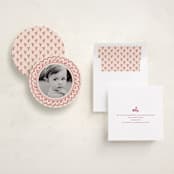"Scalloped Holly" - Holiday Ornament Cards in Cranberry by Teju Reval - Assembled
