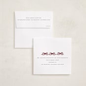 "Bow Ornament" - Holiday Ornament Cards in Cranberry by Jenna Holcomb - FREE Recipient Addressing