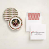 "Christmas Ornament" - Holiday Ornament Cards in Blush by Sherley Ferreira - Assembled