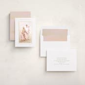 "modern minimalist" - Foil-Pressed Holiday Photo Mount Cards in Starlight by Christy Hy Lee - Assembled
