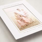 "modern minimalist" - Foil-Pressed Holiday Photo Mount Cards in Starlight by Christy Hy Lee - Premium Photo Paper Mounted on Card