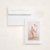 "modern minimalist" - Foil-Pressed Holiday Photo Mount Cards in Starlight by Christy Hy Lee - Card with Envelope