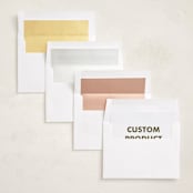 "Portrait Custom" - Foil-Pressed Holiday Photo Mount Cards in Charcoal by Minted Custom - Envelope Liner Options
