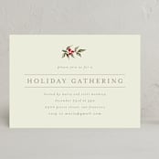"Holiday Classic" - Party Invitations in Linen by Chris Griffith - Front