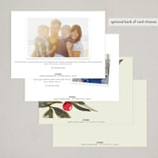"Holiday Classic" - Party Invitations in Linen by Chris Griffith - Back of Card Options