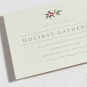 "Holiday Classic" - Party Invitations in Linen by Chris Griffith - Detail
