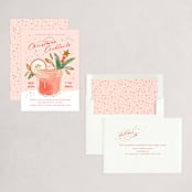 "Bottle of Rum" - Party Invitations in Bubbly by Paper Raven Co. - Assembled
