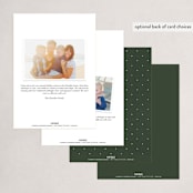 "Tweed" - Party Invitations in Flannel by Wildfield Paper Co - Back of Card Options