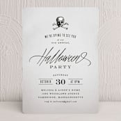 "Dying to See You" - Party Invitations in Pewter by Hooray Creative - Front