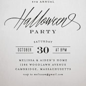 "Dying to See You" - Party Invitations in Pewter by Hooray Creative - Detail