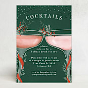 "Come For A Drink" - Party Invitations in Pine by Petra Kern - Front