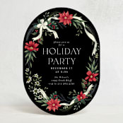 "A Holiday Party" - Party Invitations in Ebony by Chris Griffith - Front