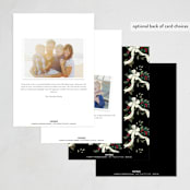 "A Holiday Party" - Party Invitations in Ebony by Chris Griffith - Back of Card Options