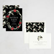 "A Holiday Party" - Party Invitations in Ebony by Chris Griffith - Assembled