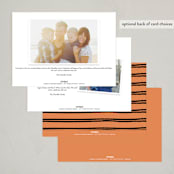 "Lantern" - Party Invitations in Pumpkin by Claudia Orengo - Back of Card Options