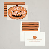 "Lantern" - Party Invitations in Pumpkin by Claudia Orengo - Assembled