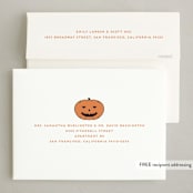 "Lantern" - Party Invitations in Pumpkin by Claudia Orengo - FREE Recipient Addressing