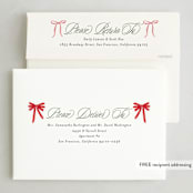 "Bow Wreath" - Party Invitations in Forest by Jackie Crawford - FREE Recipient Addressing