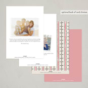 "Snowman Martini" - Party Invitations in Pink Berry by Jackie Crawford - Back of Card Options