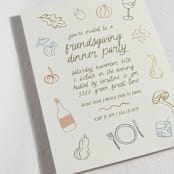 "Autumn Party" - Party Invitations in Vintage by Kelly Watkins - Detail