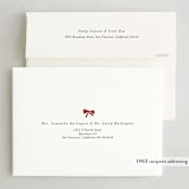 "Toasty and Tipsy" - Party Invitations in Scarlet by Jill Delavan - FREE Recipient Addressing