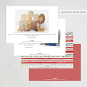 "Holiday Linen" - Party Invitations in Berry by Chris Griffith - Back of Card Options