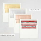 "Holiday Linen" - Party Invitations in Berry by Chris Griffith - Envelope Liner Options