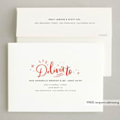 "Very Merry Party" - Party Invitations in Peppermint by Stephanie Hawkes - FREE Recipient Addressing