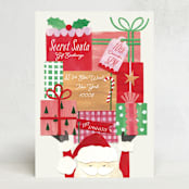 "Secret Santa" - Party Invitations in Jolly by Sarah Knight - Front